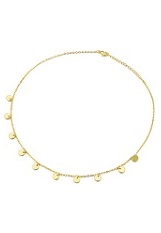 very nice gold coin charm baby necklace